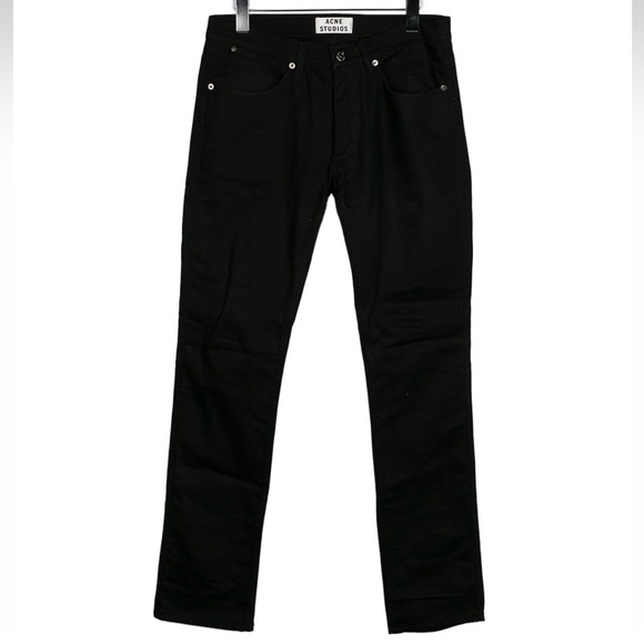 Acne Studios Men's North Skinny Fit Jeans Black